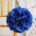 thumbnail image 2 of CHOK 2 Pack | 7” Mauve Flower Ball Silk Rose Pomander Kissing Ball, 2 of 11