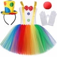 thumbnail image 4 of Divertido disfraz de payaso de circo para niñas, vestidos de fiesta de carnaval, disfraz de Joker travieso, disfraz de Halloween para niños, vestido tutú elegante, 4 of 5
