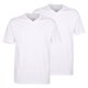 thumbnail image 1 of CECEBA camisetas de hombre, pack de 2 - convexa, cuello V, manga corta, algodón, color liso Blanco 4XL (4X-Large), 1 of 3
