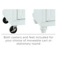 thumbnail image 6 of Crosley Cambridge Stone Top Portable Kitchen Island/Cart White/White, 6 of 10