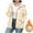 Khaki, variant on Elvqul Jacket for Women Plus Size Fuzzy Outerwear Thick Lined Sweaters Hooded Long Sleeve Womens Coat