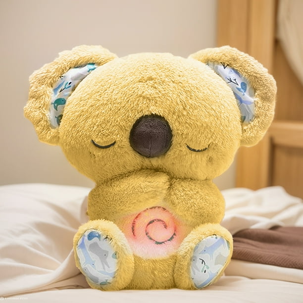 Peluche Koala Antiestrés Con Respiración Y Latidos, 30 Cm, Juguete Relajante Para Dormir, Compañero Para Aliviar La Ansiedad En Niños Y Adultos