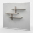 thumbnail image 6 of Ada Home Decor Furniture 48.5" 3 Tier Light Mocha Webster Modern Wall Shelf, 6 of 7