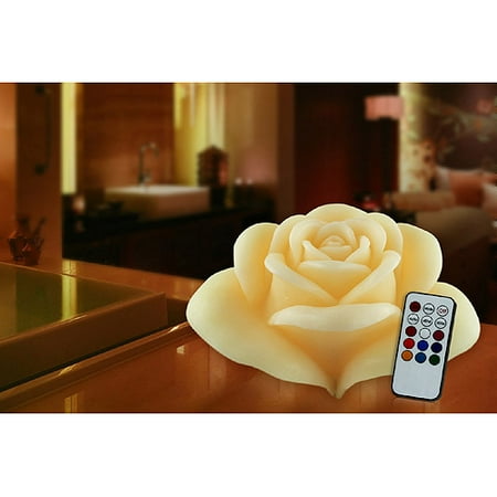 Himalayan Glow Rose Wax Candle with Remote
