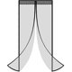 thumbnail image 2 of Magnetic Fly Screen Door, Heavy Duty Bug Mesh Curtain, 2 of 3