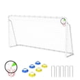 thumbnail image 2 of Leumius 6X12FT Soccer Goals for Kids,Portable Soccer Net with High-Strength Nets for Backyard,White, 2 of 8