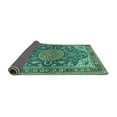thumbnail image 2 of Ahgly Company Indoor Rectangle Persian Turquoise Blue Traditional Area Rugs, 2' x 5', 2 of 4