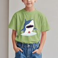 thumbnail image 1 of hengsof T-Shirt Basique à Manches Courtes pour Enfants Motif Dessin Animé Col Rond T-Shirt Décontracté Mode Été Haut Ample Confortable T-Shirt à Manches Courtes, 1 of 1