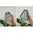 thumbnail image 6 of FSLiving Swag Handing Industrial Style Pulley Design Pendant Lamp with 15ft Plug-in Dimmer Switch Cord Black Iron Cage Diamond Shade with Wheel for Living Room Farmhouse No Wiring Needed - 1 Light, 6 of 9
