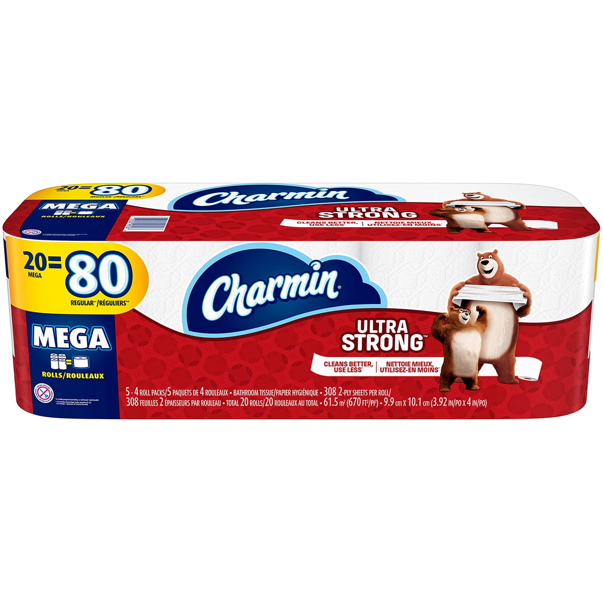 Charmin Ultra Strong Toilet Paper, 20 Mega Rolls by Procter & Gamble