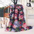 thumbnail image 2 of Pioneer Flower Floral Print Pattern Blanket,Comfortable Soft Flannel Throw Blanket,All Season,Warm Lightweight Blankets for Sofa Bed Couch Living Room Chair,60"x80", 2 of 4