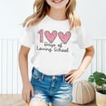 thumbnail image 2 of MuXiKeJi Clothes 100 Days Of School Shirt Letter Print Crew Neck Short Sleeve T Shirt Funny Funny Tees Tee for Boys & Girls, 2 of 4