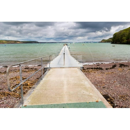 Jetty at Dale a Small Village on the Pembrokeshire Coast of West Wales UK Europe Print Wall Art By Ian