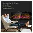 thumbnail image 6 of 50" Recessed and Wall Mountable Fireplace Heater with Remote Control, Adjustable Flame Color and Brightness, 6 of 9
