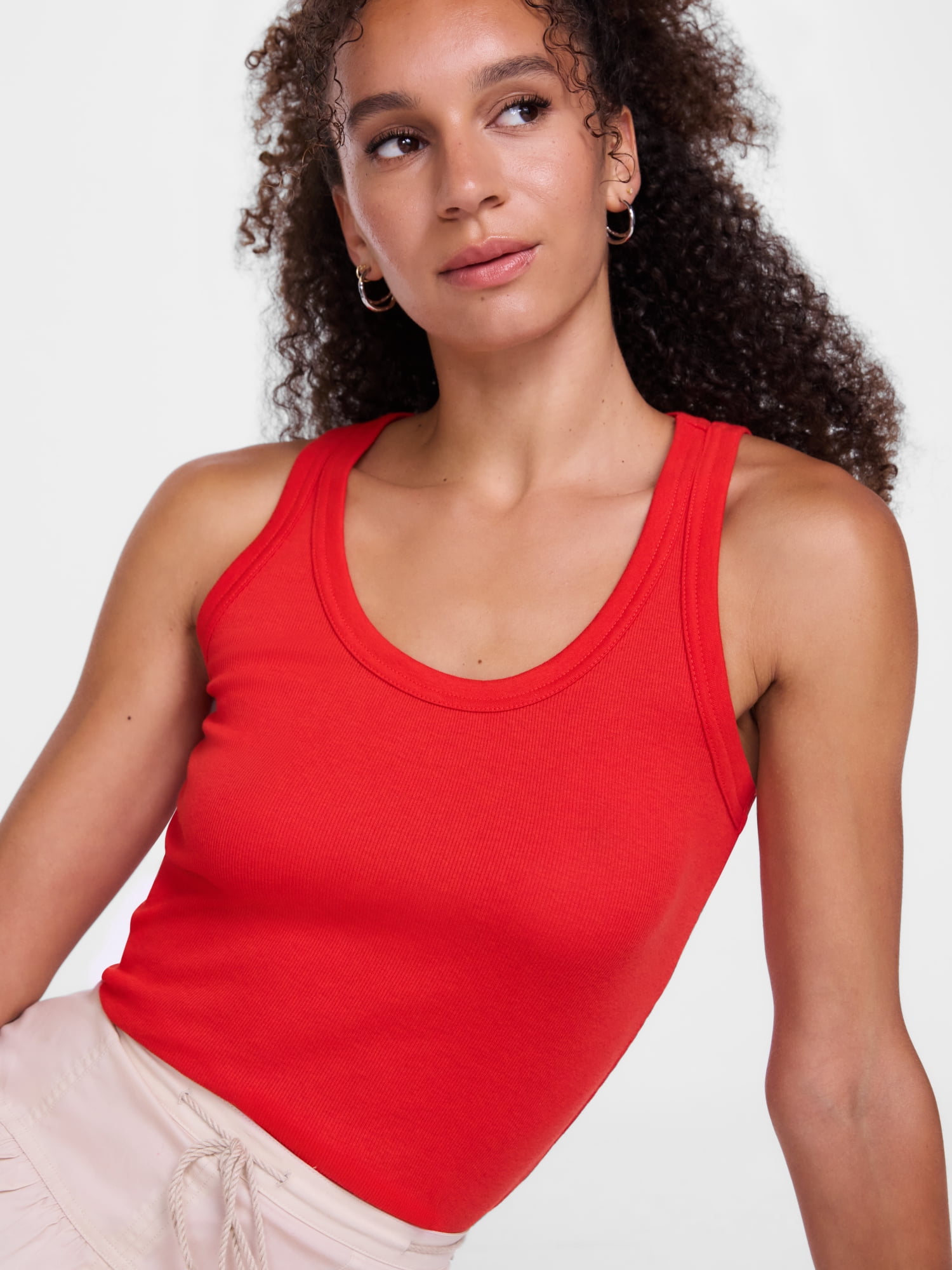 Scenario Women's Rib Tank Top, Sizes XS-XXXL