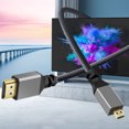 thumbnail image 1 of Cable de extensión macho a macho V1.4 Compatible con HDMI a trenza de nailon Compatible con HDMI, 1 of 8