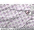 thumbnail image 2 of Soimoi Velvet Fabric Dot & Snowflake Artistic Print Fabric by the Yard 58 Inch Wide, 2 of 3