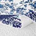thumbnail image 5 of Erosebridal Floral Bloom Quilt King,Vintage Print King Coverlet Set For Girls,3pcs, 5 of 7
