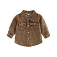 thumbnail image 1 of Unisex Kids Vintage Denim Button Down Jackets, Lightweight Casual Outerwear for Children, Spring Fall, 1 of 8