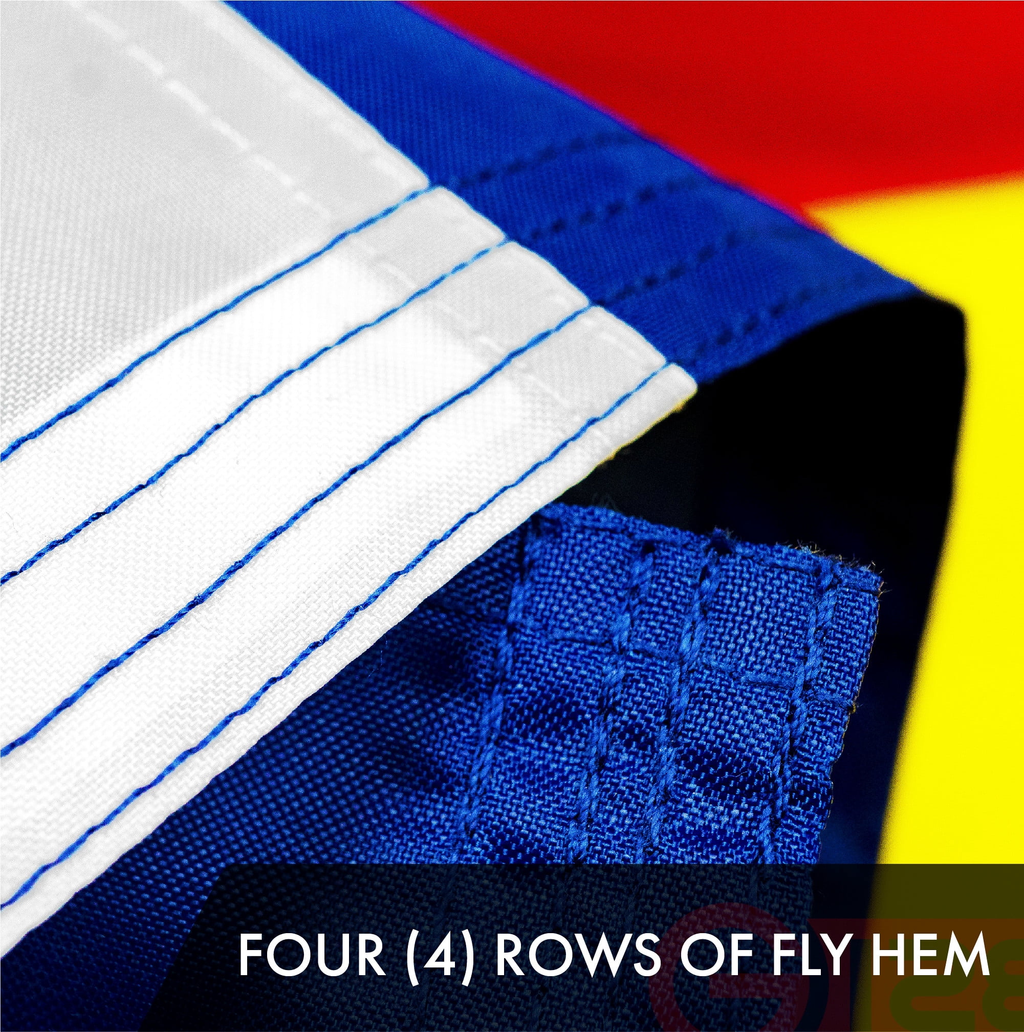 G128 Combo Pack: American USA Flag 4x6 Ft & Colorado CO State Flag 4x6 Ft | Both ToughWeave Series Embroidered Polyester, Embroidered Design, Indoor/Outdoor, Brass Grommets
