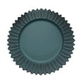 thumbnail image 2 of BalsaCircle 6 Matte Teal Round 13 in Sunflower Design Matte Plastic Dinner Charger Plates Party Events Decorations, 2 of 8