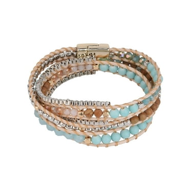 The Pioneer Woman Multi Color Beaded Wrap Bracelet