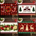 4X Placemats， Waterclor Green Buffalo Plaid Christmas Trees Placemats