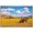 NATURAL, variant on wall26 Framed Canvas Print Wall Art Montana Mountain Cloudy Valley Bison Buffalo Nature Animals Photography Realism Rustic Scenic Landscape Colorful for Living Room, Bedroom, Office - 16"x24&quo