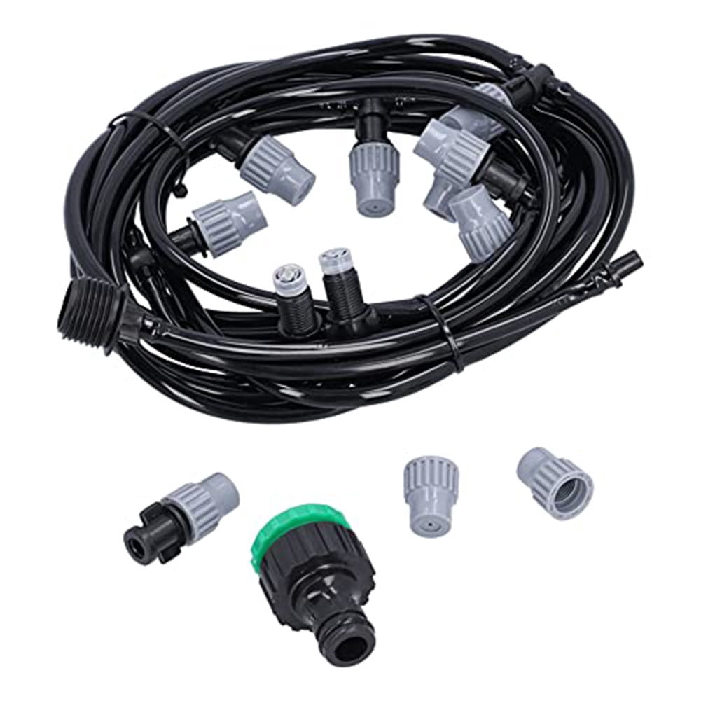 10m Garden Irrigation Hose Kit: Efficient Misting & Drip System for Plants