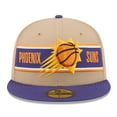 thumbnail image 2 of Men's New Era Tan/Purple Phoenix Suns 2024 NBA Draft 59FIFTY Fitted Hat, 2 of 6