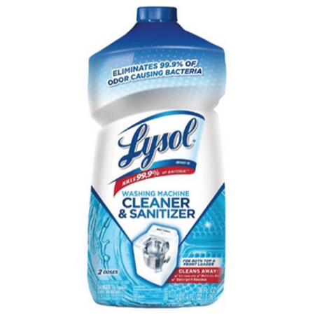Lysol Washing Machine Cleaner + Sanitizer, Front Load and Top Load Cleaner, For Washer Sanitizing and Cleaning, 1 Count, 36 oz