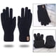 thumbnail image 3 of Guantes de invierno suaves Guantes térmicos de punto con pantalla táctil Guantes unisex para clima frío a prueba de viento para correr, ciclismo, Negro Macarena Guantes de invierno, 3 of 8
