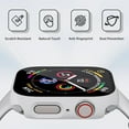 thumbnail image 3 of WWS-2 Pack Étui Rigide pour Apple Watch Series SE/6/5/4 Protecteur d'Écran 40mm, avec Verre Trempé 9H Protecteur d'Écran, Couverture Complète pour Accessoires iWatch 40mm, Blanc, 3 of 4