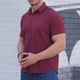 thumbnail image 5 of Mens Manga Corta Botón Abajo Camisas Negocios Turndown Cuello con Bolsillo, Patrón de Red Blusa de Manga Corta, 5 of 8