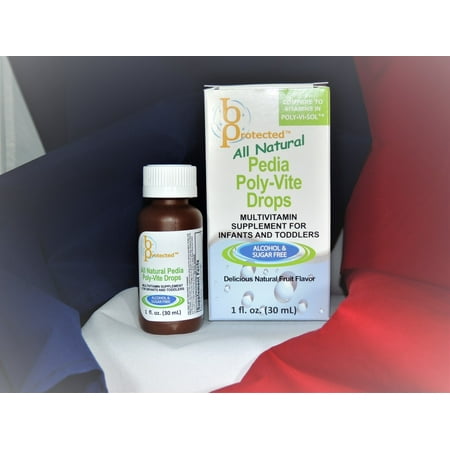 All Natural Pedia Poly-Vite Drops Multivitamin For Infants and Toddlers