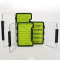 thumbnail image 3 of Caja de pesca con mosca portátil transparente ABS resistente a los impactos caja de anzuelos caja de moscas caja de moscas biónica de silicona impermeable, 3 of 5