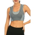thumbnail image 1 of KingShop Yoga Bras for Women High Impact Sport Bras Workout Yoga Bras Bounce Control Wirefree Mesh Running Bras, 1 of 7