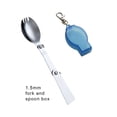 thumbnail image 3 of Bearachild Cubiertos para acampar Reemplazo reutilizable portátil Plegable Antióxido Al aire libre Senderismo Picnic Cubiertos Vajilla Cocina y Comedor 1.5mm Spork Azul Bearachild HA075279-09, 3 of 6