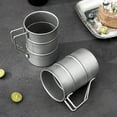 thumbnail image 5 of 2X 350Ml/12Oz Retro Industrial Style Beer Mug 304 Stainless Steel Mug,Distressed Outdoor Camping Cup Travel Drinkware, 5 of 8