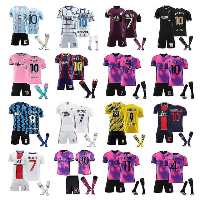 Kits de fútbol para niños Camiseta de fútbol Camiseta de entrenamiento Traje 21/22 New-20 21 Home Lukaku 9-26 BmatwkZeng Bmatwk Jersey