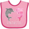 thumbnail image 3 of Inktastic You're Flippin' Fintastic Dolphins Boys or Girls Baby Bib, 3 of 4