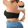 thumbnail image 3 of Non-Slip Silicone Bandeau Bra for Women Wireless Strapless Bralettes Front Closure Supportive Padded Push Up Tube Top Bra, 3 of 7