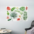 thumbnail image 1 of Plant Tapestry, Diverse Collection of Leaves and Flowers From Tropical Lands Heliconia Philodendron, Wall Hanging for Bedroom Living Room Dorm Decor, 60W X 40L Inches, Multicolor, by Ambesonne, 1 of 2