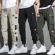 thumbnail image 2 of 6 Estilos Pantalones De Los Hombres Cargo Algodón Deportes Joggerpangjing, 2 of 4