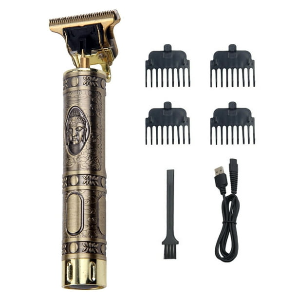 Electric Hair Trimmer Retro Rechargeable Cordless Hair Cutter Home Use Washable Hair Cutting Set with 4 Positioning Combs Electric Hair Trimmer Retro Rechargeable Cordless Hair Cutter Home Use Washable Hair Cutting Set with 4 Positioning Combs