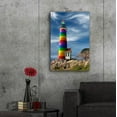 thumbnail image 6 of Epic Art 'Rainbow Lighthouse North' by Mike Jones, Acrylic Glass Wall Art, 24"x36", 6 of 8