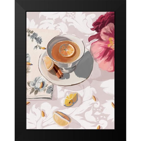 Urban Road 12x14 Black Modern Framed Museum Art Print Titled - A Cup of Tea