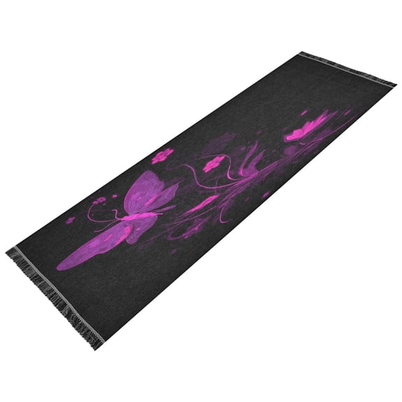 Vintage Modern Runner Rug,Non Slip Machine Washable 72"x23.5" Polyester Material Pet-Friendly Durable,Applicable to Entryway Rug Living Room Rug Fluorescent Style