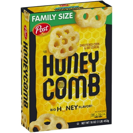 Cereal Dish - (2 Pack) Post Honey Comb Corn & Oat Breakfast Cereal, 16 Oz