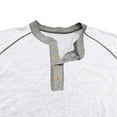 thumbnail image 4 of hotojiny Men's Henley Shirts Fall Vintage Long Sleeve Casual Classic Tee Big and Tall Mens Button Work T-Shirts, 4 of 7